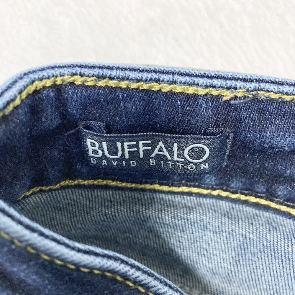 Buffalo Jeans Womens 30 Blue Joplin High Rise Flare Whiskers Retro David‎ Bitton